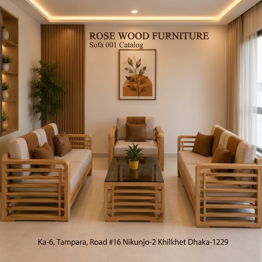Sofa Premium Style 2+2+1 Seater Center table 1 + Tea table 2